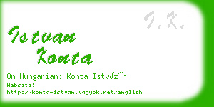 istvan konta business card